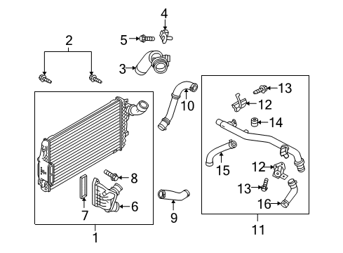2013 Lincoln MKS Intercooler Diagram