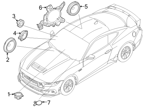 2024 Ford Mustang Sound System Diagram 5 - Thumbnail