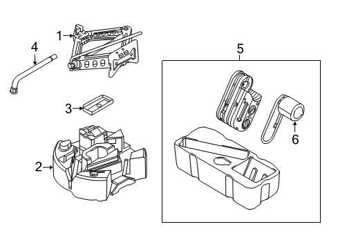 2017 Ford Focus Jack & Components Diagram