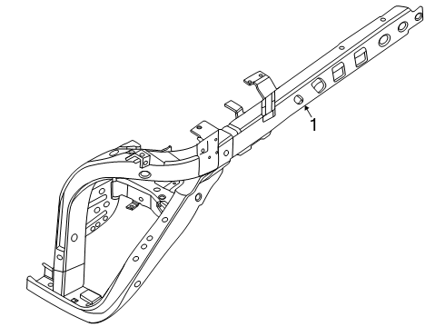 2024 Ford Ranger Inner Components - Fender Diagram