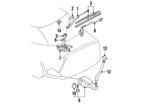 1995 Ford Probe Rear Wipers Diagram