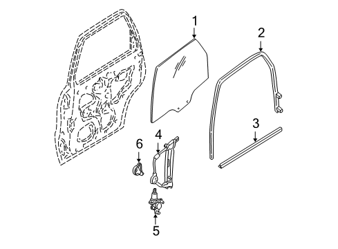 2002 Ford Escape Rear Door Diagram
