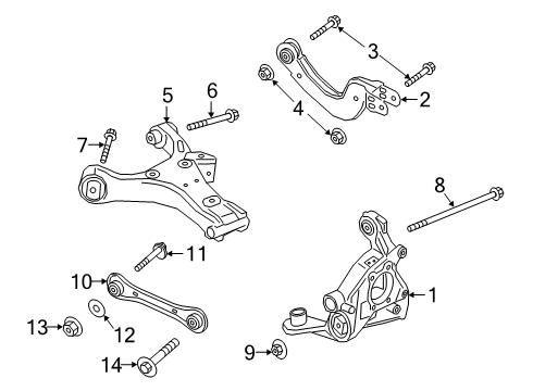 2024 Lincoln Corsair Lower Control Arm - Rear Diagram