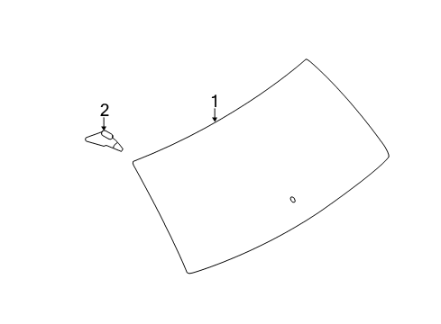 2012 Lincoln MKX Glass - Lift Gate Diagram