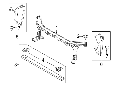 2025 Ford Expedition Radiator Support Diagram