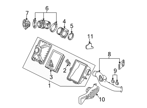 2000 Mercury Sable Air Intake Diagram