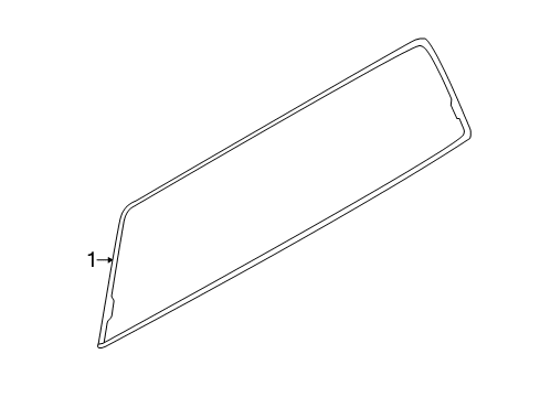 2019 Ford F-150 Glass & Hardware - Back Glass Diagram
