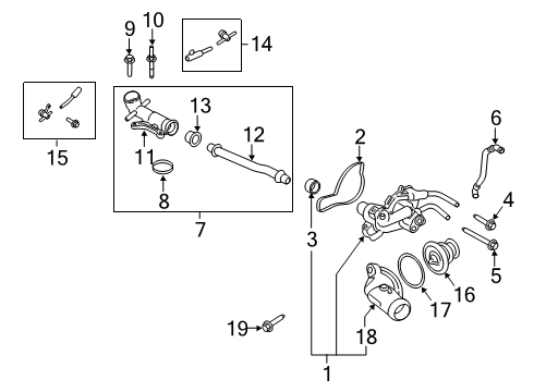 2021 Lincoln Aviator Water Pump Diagram