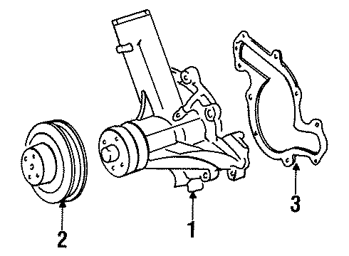 1990 Mercury Cougar Water Pump Diagram
