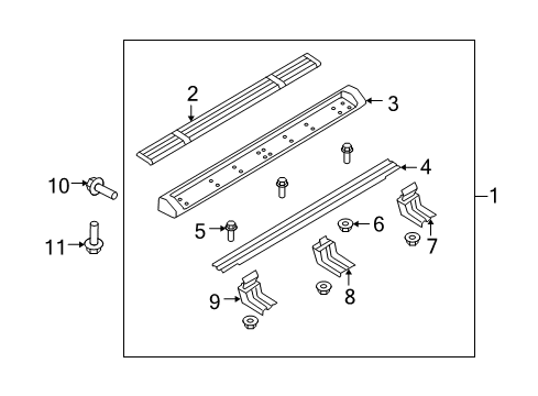 2008 Ford Expedition Reinforcement Nut Diagram for F75Z-16B460-AA