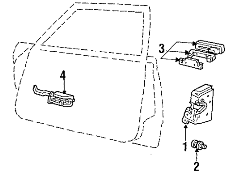 1985 Mercury Marquis Door Diagram 2 - Thumbnail