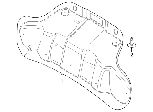 2025 Ford Mustang Interior Trim - Trunk Diagram