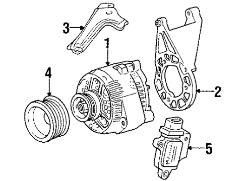 1992 Ford Taurus Alternator Diagram 2 - Thumbnail