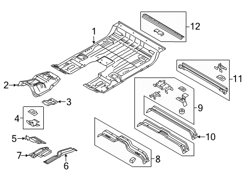 2024 Ford F-150 Floor Diagram 2 - Thumbnail