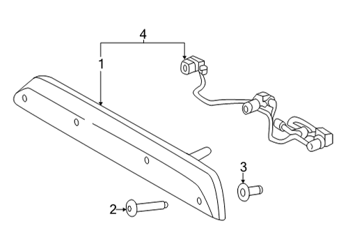 2024 Ford F-150 High Mount Lamps Diagram 2 - Thumbnail