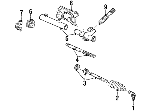 1986 Ford EXP Steering Gear & Linkage Diagram 2 - Thumbnail