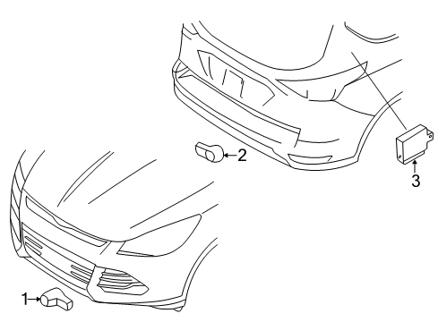 2017 Ford Escape Parking Aid Diagram