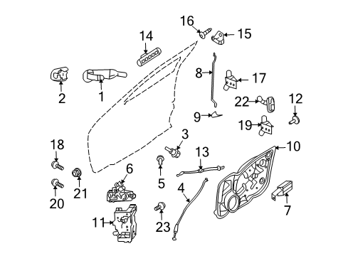 2011 Mercury Milan Front Door Diagram