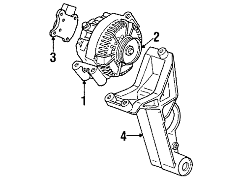 1998 Mercury Mountaineer Alternator Diagram 2 - Thumbnail