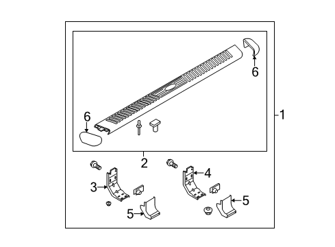 2011 Ford F-250 Super Duty Running Board Diagram 7 - Thumbnail