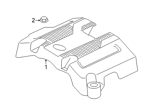 2025 Ford Expedition Engine Appearance Cover Diagram