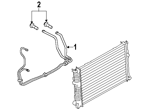 2008 Ford Fusion Trans Oil Cooler - Belts Diagram 4 - Thumbnail