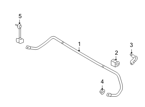 2007 Lincoln MKX Stabilizer Bar & Components Diagram 4 - Thumbnail