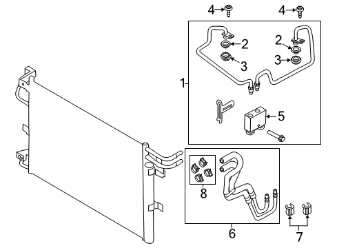 2019 Ford Explorer Trans Oil Cooler - Belts Diagram 3 - Thumbnail