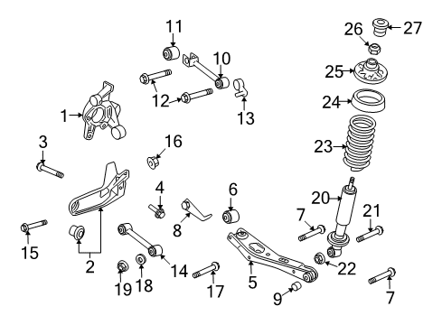 2009 Ford Explorer Sport Trac Rear Suspension Components Diagram