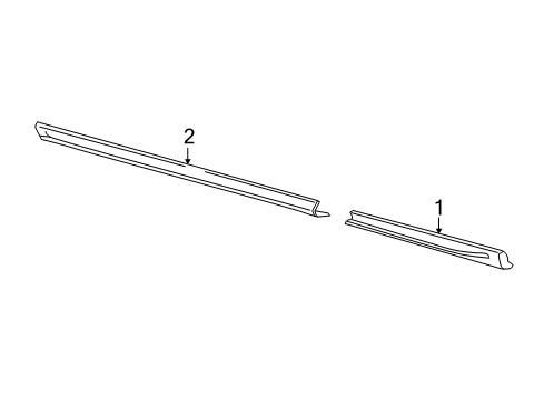 2019 Ford Transit-350 HD Exterior Trim - Pillars Diagram 2 - Thumbnail