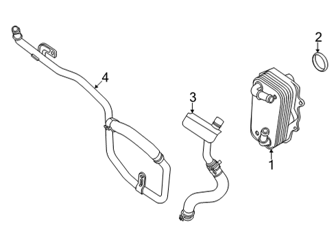 2025 Ford E-350 Super Duty Oil Cooler Diagram