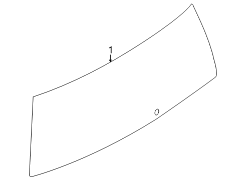 2019 Lincoln MKT Glass - Lift Gate Diagram