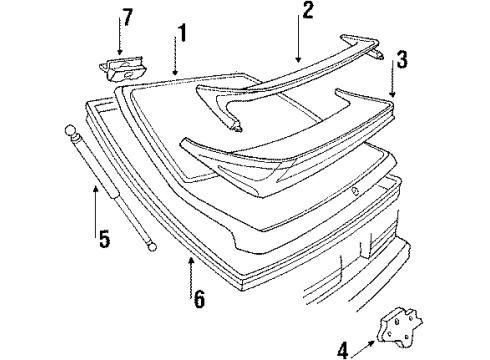 1984 Ford Mustang Lift Gate Diagram