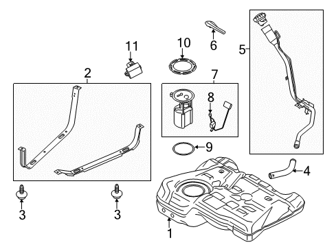 2016 Lincoln MKC Fuel Supply Diagram