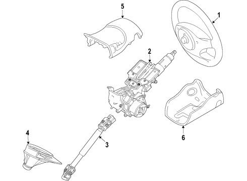 2018 Ford Fiesta Steering Column Diagram