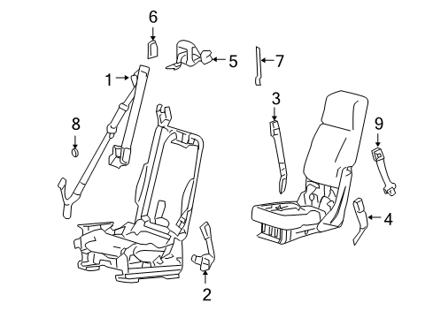 2005 Ford F-150 Extension, Front Diagram for 1L3Z-54611C22-AA