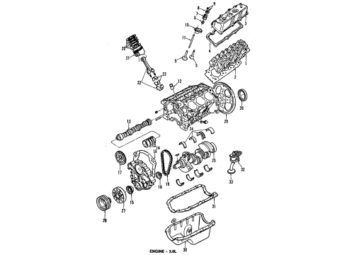 1988 Ford Aerostar Engine Parts Diagram