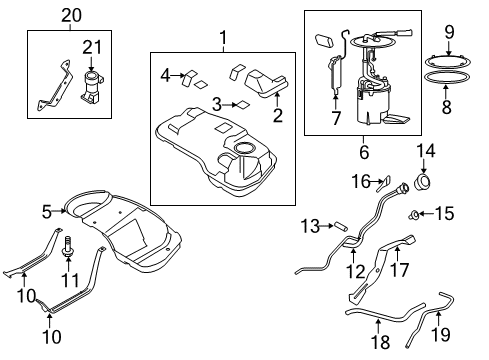 2009 Ford Escape Senders Diagram 4 - Thumbnail