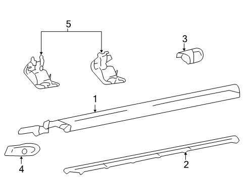 2007 Ford F-150 Running Board Diagram 4 - Thumbnail
