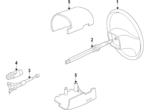2016 Ford E-350 Super Duty Steering Wheel Diagram