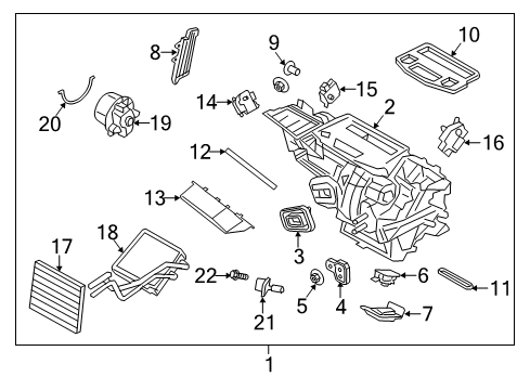 2016 Ford Fiesta Blower Motor & Fan Diagram