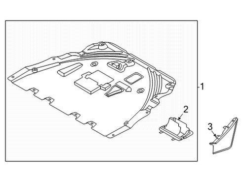 2024 Ford Bronco Sport Splash Shields Diagram