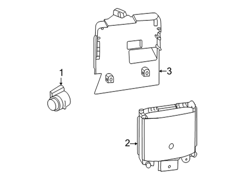 2024 Ford Maverick Electrical Components - Rear Bumper Diagram