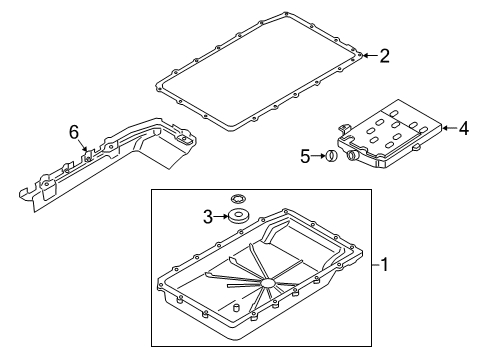 2020 Ford Ranger Case & Related Parts Diagram