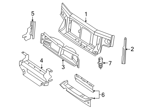 2009 Ford Explorer Sport Trac Radiator Support Diagram