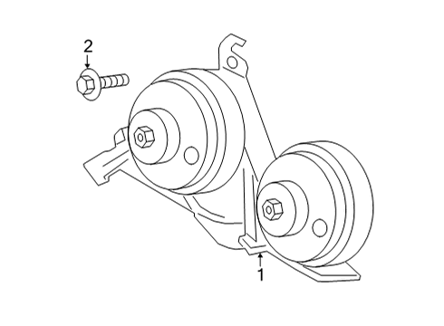 2024 Ford F-150 Horn Diagram