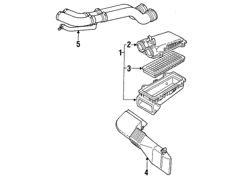 1997 Ford F-350 Air Intake Diagram 3 - Thumbnail