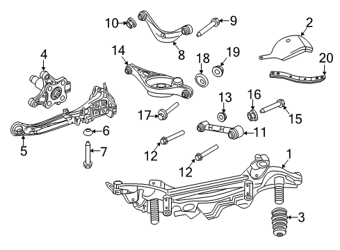 2006 Lincoln Zephyr Rear Suspension Components Diagram 3 - Thumbnail