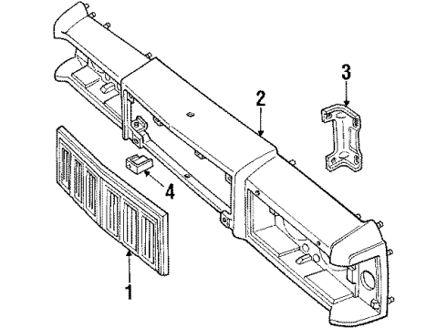1985 Mercury Marquis Front Panel Diagram