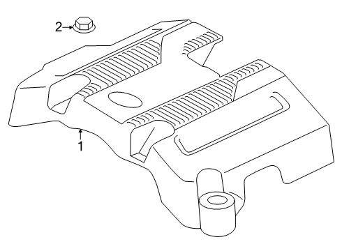 2025 Lincoln Navigator Engine Appearance Cover Diagram
